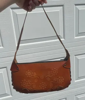 Genuine Leather Brown tote bag thumbnail 1