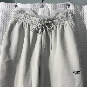 Meshki Unisex Joggers in Cream Size Small thumbnail 5