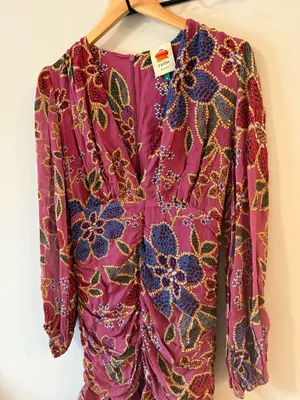 NWT Farm Rio Frilled Lace Mini Dress thumbnail 4