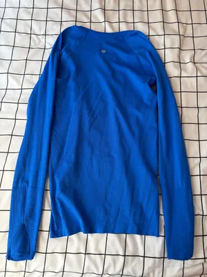 Lululemon Blue Long Sleeve Swiftly Tech, Size 4, Hip Length. NWT. thumbnail 5