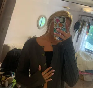 Green Button Up Sweater  thumbnail 2