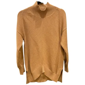 Size Small Anthropologie Maeve Camel Brown Mockneck Sweater thumbnail 5