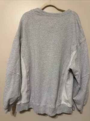 Aerie Womebs Crewneck Sweater in Light Gray thumbnail 6