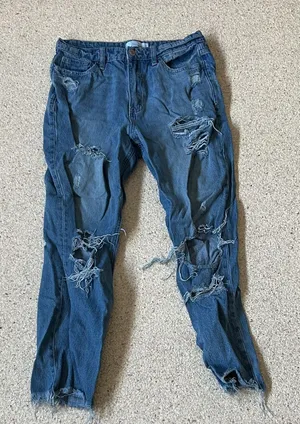Vervet Distressed Blue Jeans thumbnail 1