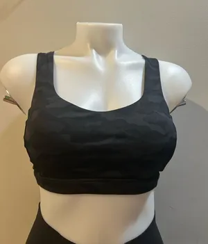lululemon athletica Black Camo Sports Bralette thumbnail 1