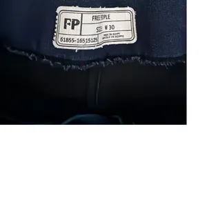 Free People We The Free Pull On Cropped Denim Capri Blue Jeans Size 30 thumbnail 3