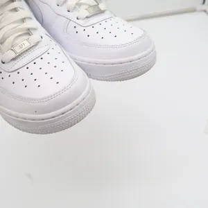 Nike Air Force 1 07 Womens 6.5 White Low Top Sneakers 315115-112 Triple White thumbnail 7