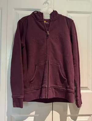 Carhartt Zip Hoodie in Plum thumbnail 1