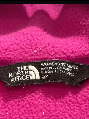 The North Face Women's Hot Pink Full-Zip Teddy Fleece Jacket SP thumbnail 4