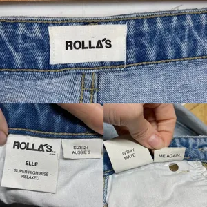ROLLA’S Elle Super High-Rise Relaxed Jeans in G’Day Mate Wash Size 24 thumbnail 15