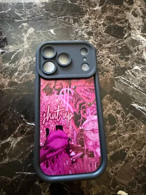 Black & Hot Pink “Level Up” Graphic Phone Case – Money & Butterfly Design – Fits Select iPhone Pro/Pro Max Models thumbnail 4