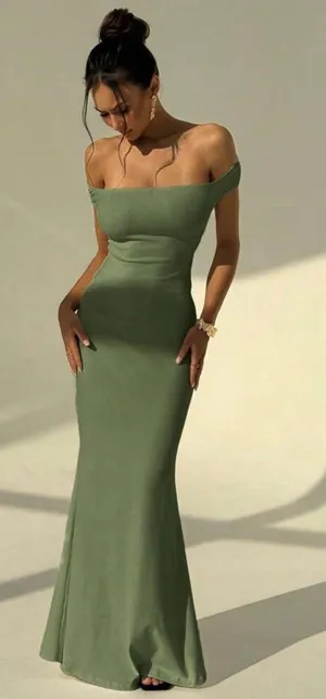 Off Shoulder Ruched Dress  thumbnail 1