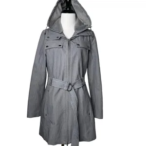 Metro by Kristen Blake Gray Trench Coat S thumbnail 2