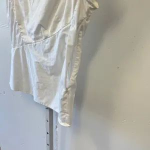 Le Sarte Pettegole White Cotton Blend V-Neck Wrap Blouse‎ Made in Italy Size 46 thumbnail 4