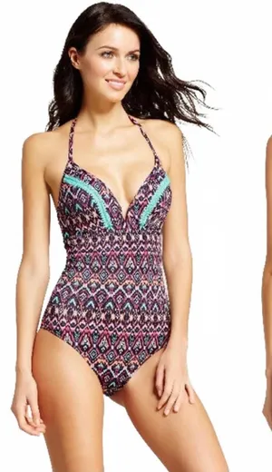 Shade & Shore Dream V-Wire Light Lift One-Piece Swimsuit Size 32A thumbnail 1
