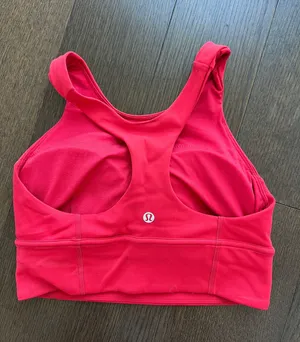 Lululemon red wunder train longline bra thumbnail 4