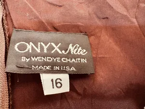 Onyx Nite Brown Sleeveless Maxi Dress thumbnail 14