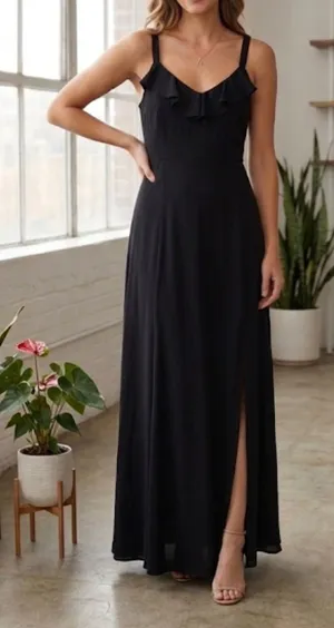 Old Navy Black Casual Midi/Maxi Dress Size S thumbnail 1