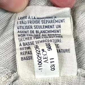 American Eagle Outfitters Gray V-neck Dolman 3/4 Sleeve Top XL thumbnail 11