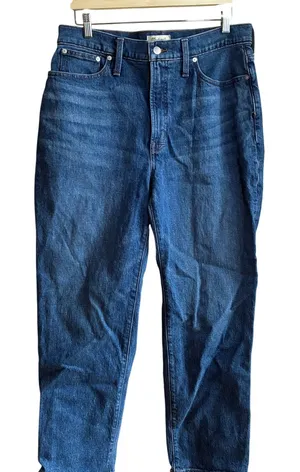 Madewell The Perfect Vintage Straight Jean 31 Blue Womens High Rise Stretch thumbnail 1