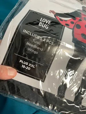 Women’s love bug ladybug costume XXL 18-20 thumbnail 5