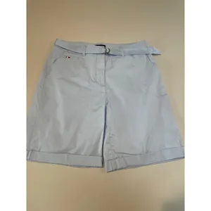 Tommy Hilfiger Shorts Light Blue Bermuda Cuffed with Belt Size 8 thumbnail 2