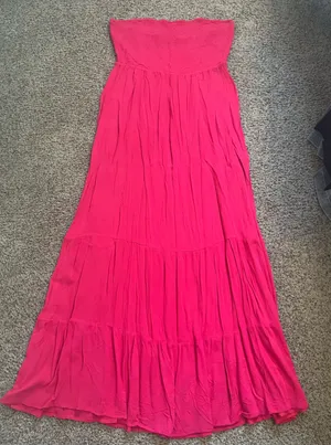 Chi fit pink maxi dress thumbnail 1