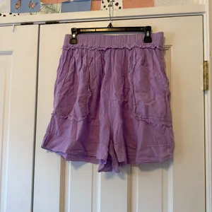 Free People Purple Heating Up Woven Boxer Shorts Size Medium thumbnail 3