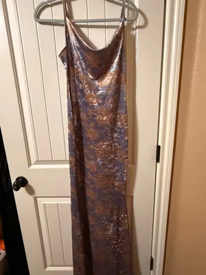 Velvet Floral Cowl Neck Maxi Dress thumbnail 2