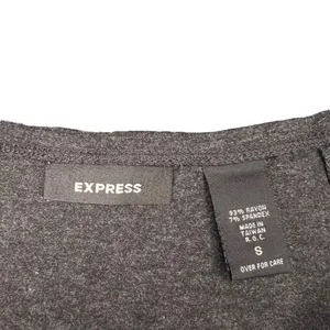 Express Women's Small Gray A‎ Line Short High-Waisted Skirt thumbnail 2
