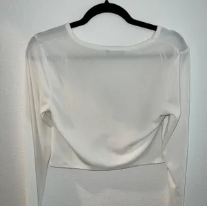 ZARA White Ruched Crop Top thumbnail 10