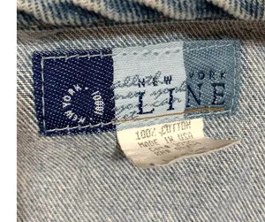 New York Line Vintage 90s Blue Denim Vest thumbnail 5