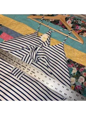 Maeve by Anthropologie $128 Woman’s M Ahoy Swing Dress Tie-Front Mini, Size M thumbnail 8