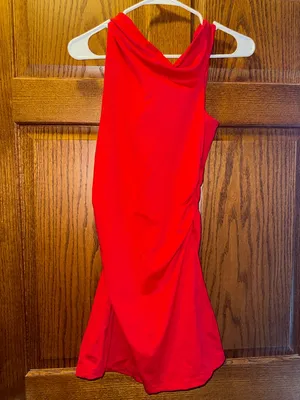 💜Princess Polly Red Cowl Neck Mini Dress thumbnail 4