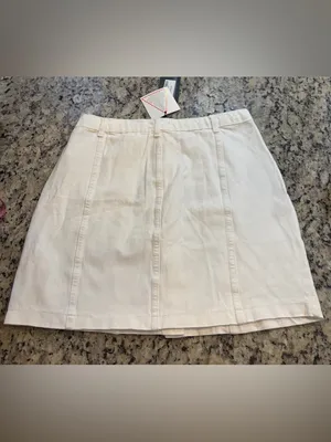 Nasty Gal White Button-Front Mini Skirt thumbnail 4