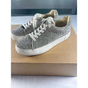 Betsey Johson Sidney Rhinestone Platform Sneakers Womens 8.5 thumbnail 7