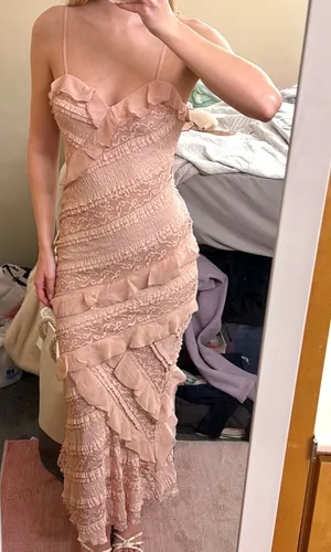 Light Pink Cider Dress Maxi thumbnail 1