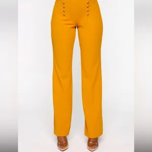 Retrology mustard pants size medium waist and inseam is pictured NWOT thumbnail 6