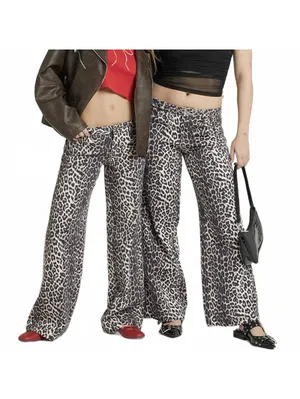 Pacsun Casey Low Rise Baggy Jeans Leopard NWT Size 25 thumbnail 8
