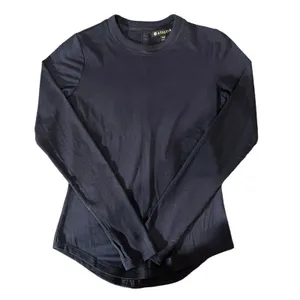 Athleta Top‎ Womens XXS Navy Blue Long Sleeve Crew Neck Performance Shirt thumbnail 2