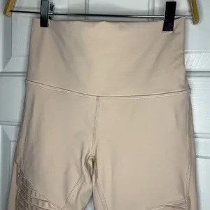 Alo Yoga Leggings Size Small High Waisted Light Pink Dusty Rose Moto Full Length thumbnail 5