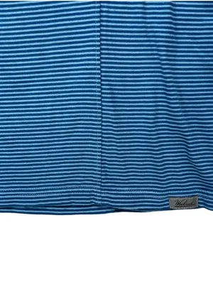 Woolrich Blue and White Thin-Striped Short Sleeve Tee thumbnail 4