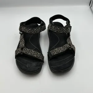 Teva Women's Sandal 9 Black Sport Hiking Water Strap Sandals Pattern‎ Outdoor thumbnail 2