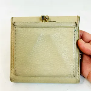 Dooney & Bourke Vintage Wallet, Bone All Weather Leather, British Tan, Kisslock thumbnail 4