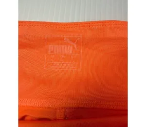 Puma Running Leggings Athletic Workout Neon Orange with Pockets Women S w stains thumbnail 3