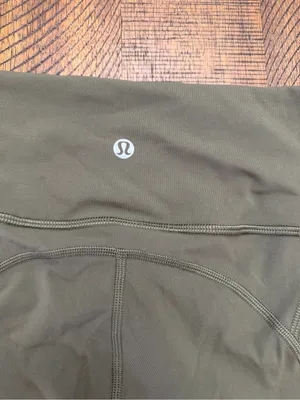 lululemon athletica Kids Olive Green High-Rise Performance Leggings thumbnail 3