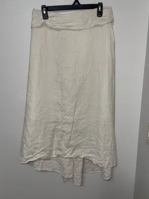 Christopher & Banks Cream Wrap Skirt thumbnail 3