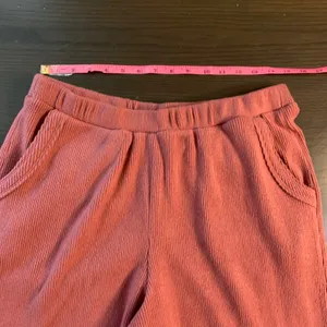 Torrid Sleep 0 Ribbed Wide Leg Lounge Pants Mauve Pink Large Soft Cozy Cabincore thumbnail 6