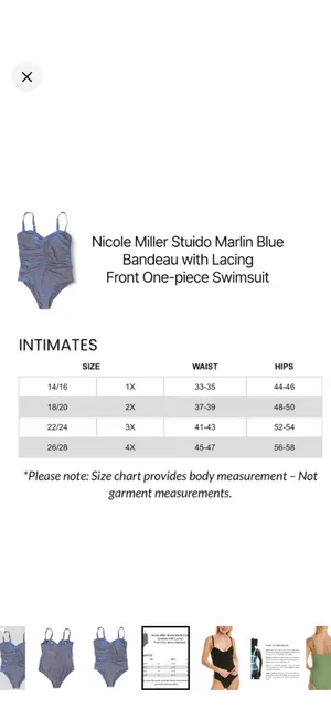 Nicole Miller Bandeau Ruched Lace Up One Piece Swimsuit thumbnail 9