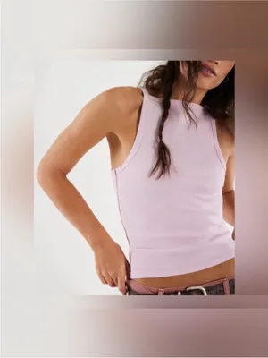 NWT Free People We The Free Mia Tank - pink a boo pink rose - XS, Medium thumbnail 3
